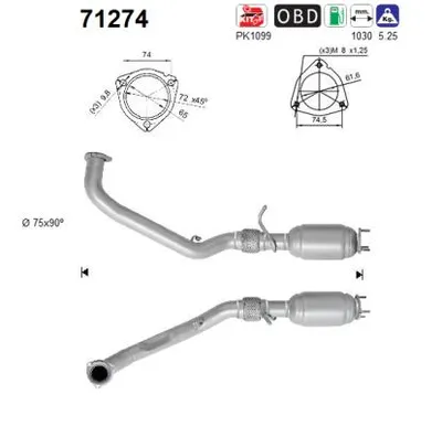 Catalyseur Mercedes-Benz B-CLASS Sports Tourer · Mercedes-Benz A-CLASS