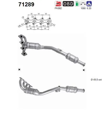 Catalyseur Mercedes-Benz A-CLASS · Mercedes-Benz B-CLASS Sports Tourer