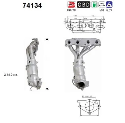 Catalyseur Nissan X-TRAIL I · Nissan PRIMERA · Nissan PRIMERA Estate