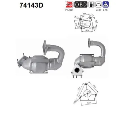 Catalyseur Renault TRAFIC II Bus · Renault TRAFIC II Van · Renault TRAFIC II Platform/Chassis