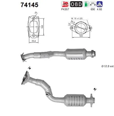 Catalyseur AS 74145