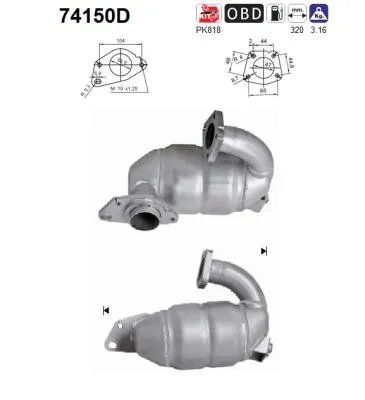 Catalyseur Renault MEGANE III Grandtour · Renault MEGANE III Hatchback · Renault MODUS / GRAND MODUS