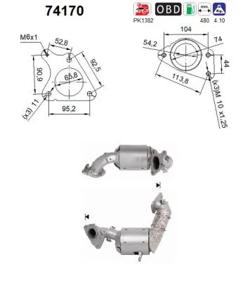 Catalyseur Nissan JUKE · Renault CLIO IV · Nissan JUKE Van