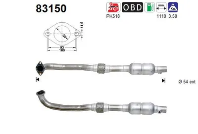 Catalyseur Rover 75 · Rover 75 I Tourer · Mg MG ZT