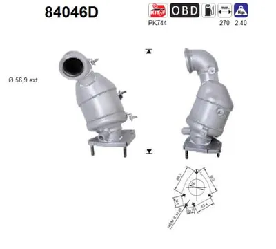 Catalyseur Opel ASTRA H Estate Van · Fiat GRANDE PUNTO · Fiat CROMA