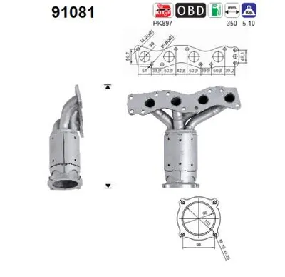 Catalyseur Suzuki SX4 · Fiat SEDICI