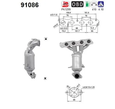 Catalyseur Suzuki SWIFT IV · Suzuki SPLASH · Opel AGILA