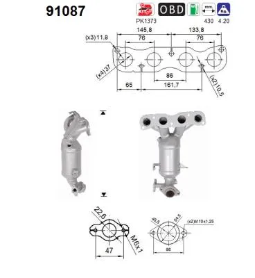 Catalyseur Suzuki IGNIS III · Suzuki SWIFT V
