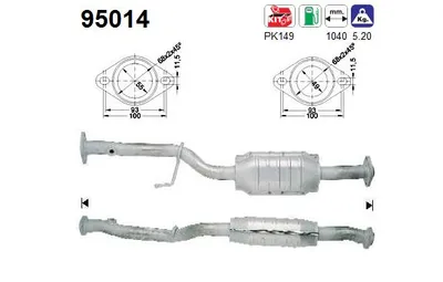 Catalyseur Toyota CARINA E VI Saloon · Toyota CARINA E VI · Toyota CARINA E VI Sportswagon