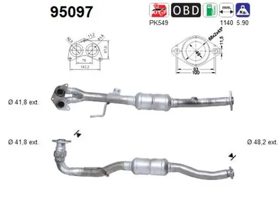 Catalyseur Toyota AVENSIS Liftback · Toyota AVENSIS · Toyota AVENSIS Estate