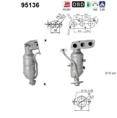 Catalyseur Toyota YARIS