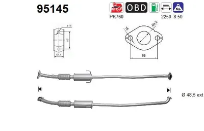 Catalyseur Toyota COROLLA Verso