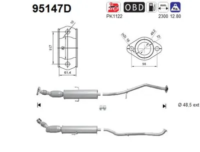 Catalyseur Toyota VERSO