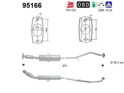 Catalyseur Toyota VERSO