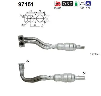 Catalyseur Volvo S40 I · Volvo V40 Estate
