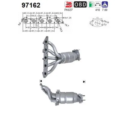 Catalyseur Volvo S80 I · Volvo V70 II · Volvo S60 I