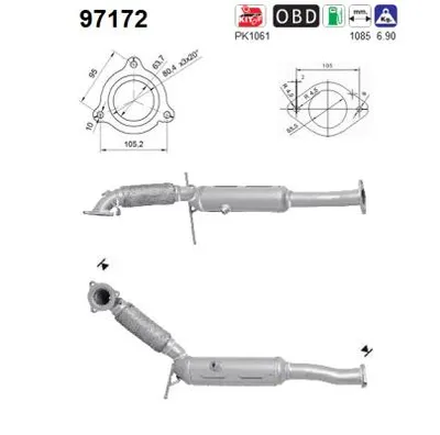 Catalyseur Volvo XC70 I Cross Country · Volvo S60 I · Volvo V70 II