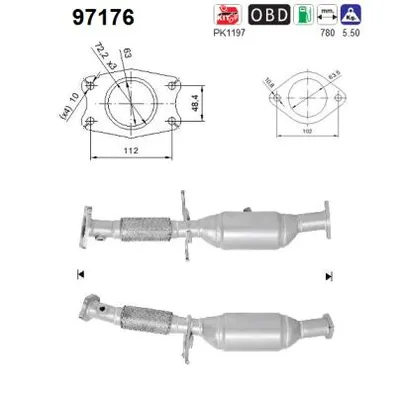 Catalyseur Volvo S40 II · Volvo V50 · Volvo C70 II Convertible