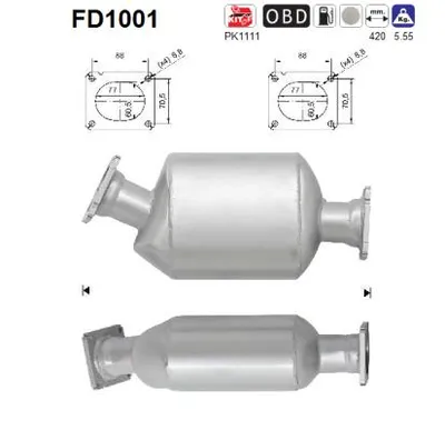 Filtre à particules / à suie, échappement Bmw 7 · Bmw 5 · Bmw X5