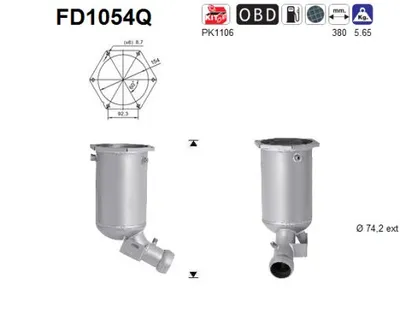 Filtre à particules / à suie, échappement Mercedes-Benz E-CLASS T-Model · Mercedes-Benz E-CLASS