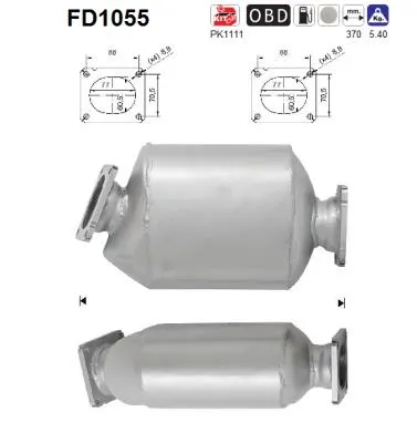 Filtre à particules / à suie, échappement Bmw X3 · Bmw 5 · Bmw 5 Touring