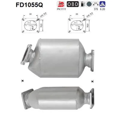 Filtre à particules / à suie, échappement Bmw X3 · Bmw 5 · Bmw 5 Touring