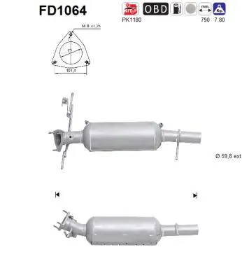 Filtre à particules / à suie, échappement Land Rover FREELANDER 2 · Land Rover FREELANDER 2 VAN