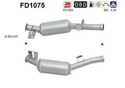 Filtre à particules / à suie, échappement Mercedes-Benz M-CLASS · Mercedes-Benz GL-CLASS