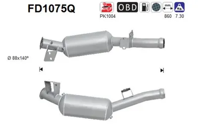 Filtre à particules / à suie, échappement Mercedes-Benz M-CLASS · Mercedes-Benz GL-CLASS