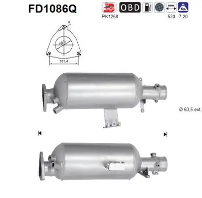 Filtre à particules / à suie, échappement Land Rover DISCOVERY IV · Land Rover RANGE ROVER SPORT I · Land Rover DISCOVERY IV VAN