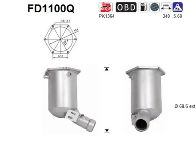 Filtre à particules / à suie, échappement Mercedes-Benz C-CLASS T-Model · Mercedes-Benz C-CLASS · Mercedes-Benz C-CLASS Coupe