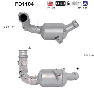 Filtre à particules / à suie, échappement Mercedes-Benz CLS · Mercedes-Benz E-CLASS · Mercedes-Benz C-CLASS