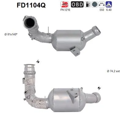 Filtre à particules / à suie, échappement Mercedes-Benz CLS · Mercedes-Benz E-CLASS · Mercedes-Benz C-CLASS