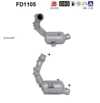 Filtre à particules / à suie, échappement Mercedes-Benz C-CLASS · Mercedes-Benz E-CLASS · Mercedes-Benz E-CLASS T-Model