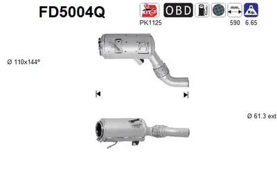 Filtre à particules / à suie, échappement Bmw X3 · Bmw 3 · Bmw 3 Touring