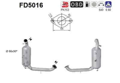 Filtre à particules / à suie, échappement Ford FOCUS II Turnier · Ford FOCUS II · Ford C-MAX