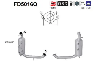 Filtre à particules / à suie, échappement Ford FOCUS II Turnier · Ford FOCUS II · Ford C-MAX