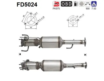Filtre à particules / à suie, échappement Alfa Romeo 147 · Alfa Romeo GT