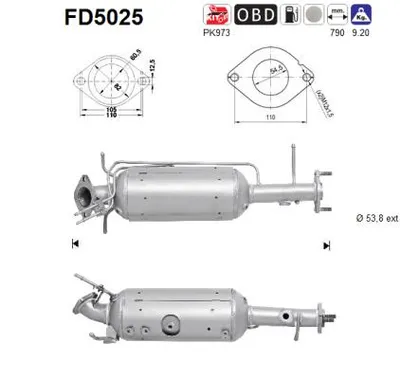 Filtre à particules / à suie, échappement Mazda 3 · Mazda 3 Saloon