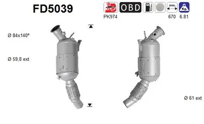 Filtre à particules / à suie, échappement Bmw 3 · Bmw 1 · Bmw 3 Touring