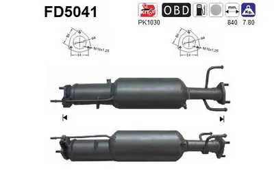 Filtre à particules / à suie, échappement Chevrolet CAPTIVA · Opel ANTARA A · Vauxhall ANTARA A