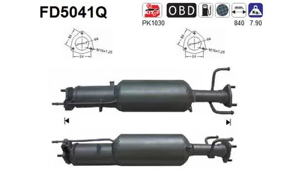 Filtre à particules / à suie, échappement Chevrolet CAPTIVA · Opel ANTARA A · Vauxhall ANTARA A