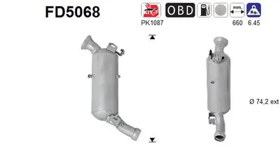 Filtre à particules / à suie, échappement Mercedes-Benz C-CLASS · Mercedes-Benz C-CLASS T-Model