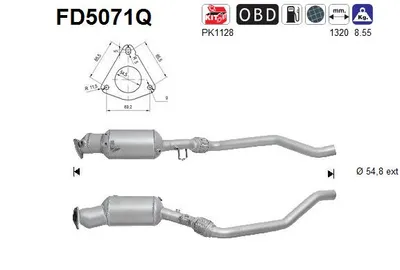 Filtre à particules / à suie, échappement Seat EXEO · Seat EXEO ST