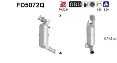 Filtre à particules / à suie, échappement Mercedes-Benz CLS · Mercedes-Benz C-CLASS Coupe · Mercedes-Benz C-CLASS