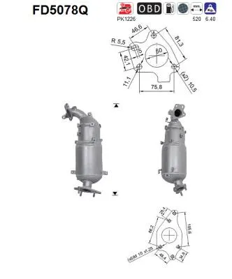 Filtre à particules / à suie, échappement Honda CR-V III · Honda CR-V IV