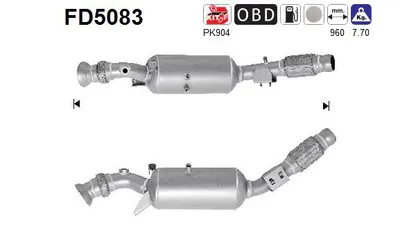 Filtre à particules / à suie, échappement Mercedes-Benz SPRINTER 3,5-t Platform/Chassis · Mercedes-Benz SPRINTER 5-t Platform/Chassis · Mercedes-Benz SPRINTER 3,5-t Bus