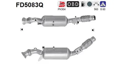 Filtre à particules / à suie, échappement Mercedes-Benz SPRINTER 3,5-t Platform/Chassis · Mercedes-Benz SPRINTER 5-t Platform/Chassis · Mercedes-Benz SPRINTER 3,5-t Bus