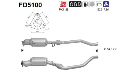 Filtre à particules / à suie, échappement Seat EXEO · Seat EXEO ST
