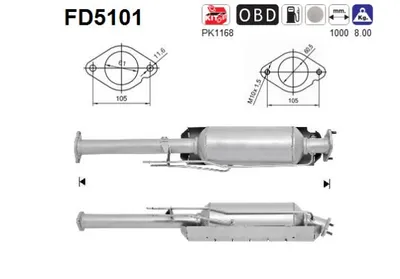 Filtre à particules / à suie, échappement Ford MONDEO IV Turnier · Ford MONDEO IV · Ford GALAXY II